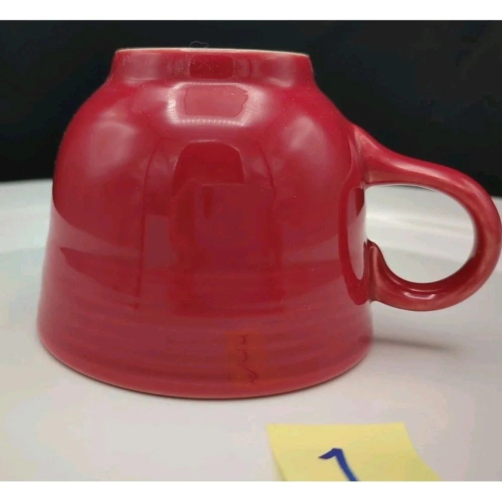 Homer Laughln Fiesta Tableware Fiestaware Cup Red Faintly Incised HLC fiesta USA